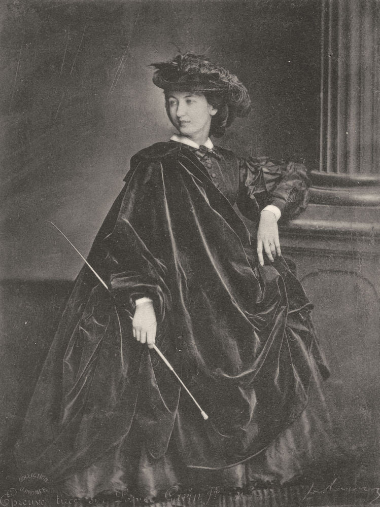 DANCERS. Portrait of dancer Lola Montès c.1860 1935 old vintage print picture